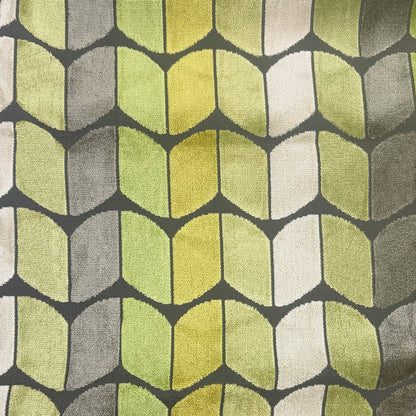 COPENHAGEN - ARROW PATTERN CUT VELVET UPHOLSTERY FABRIC BY THE YARD