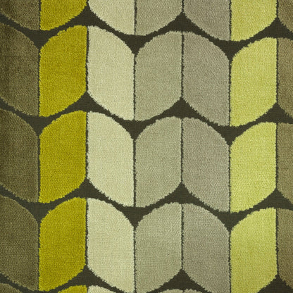 COPENHAGEN - ARROW PATTERN CUT VELVET UPHOLSTERY FABRIC BY THE YARD