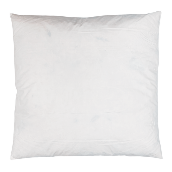 DECORATIVE DUCK FEATHER THROW/OBLONG PILLOWS, SET of 2, WHITE