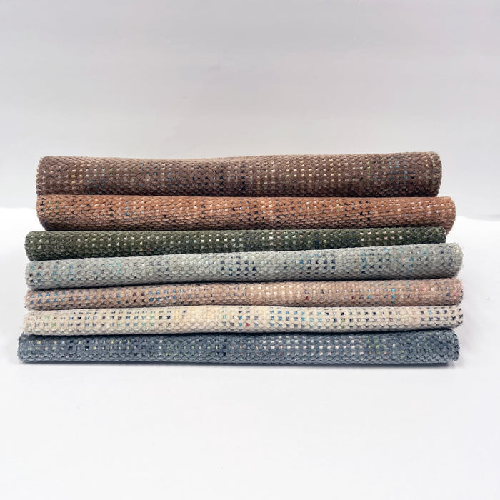 DELPHINE - FLAME STITCH DESIGN CHENILLE UPHOLSTERY FABRIC BY THE YARD