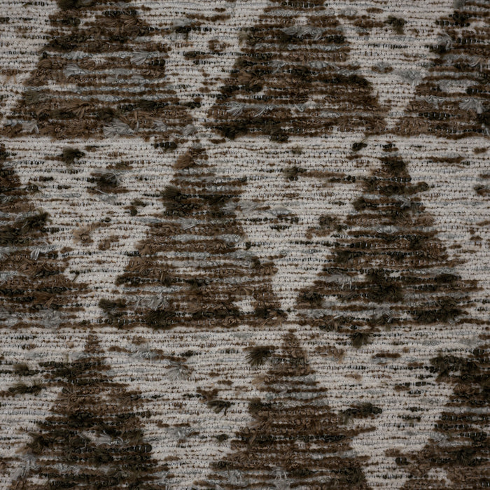 DENALI - TEXTURAL GEOMETRIC JACQUARD CHENILLE ORGANIC UPHOLSTERY FABRIC BY THE YARD