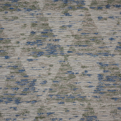 DENALI - TEXTURAL GEOMETRIC JACQUARD CHENILLE ORGANIC UPHOLSTERY FABRIC BY THE YARD