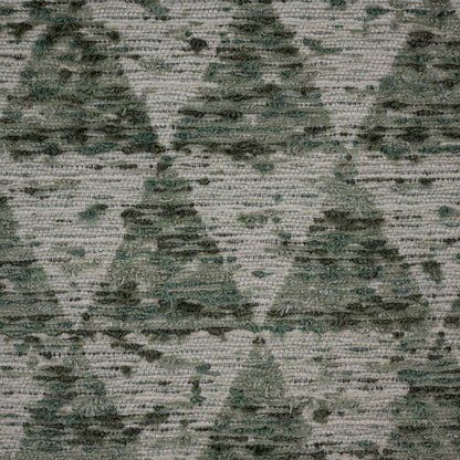 DENALI - TEXTURAL GEOMETRIC JACQUARD CHENILLE ORGANIC UPHOLSTERY FABRIC BY THE YARD
