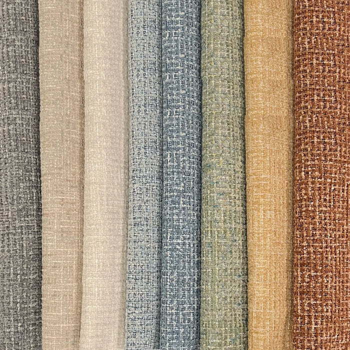 DEVON - BOUCLE YARN CHENILLE UPHOLSTERY FABRIC BY THE YARD