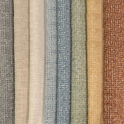DEVON - BOUCLE YARN CHENILLE UPHOLSTERY FABRIC BY THE YARD