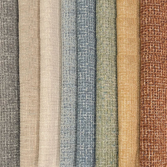 DEVON - BOUCLE YARN CHENILLE UPHOLSTERY FABRIC BY THE YARD