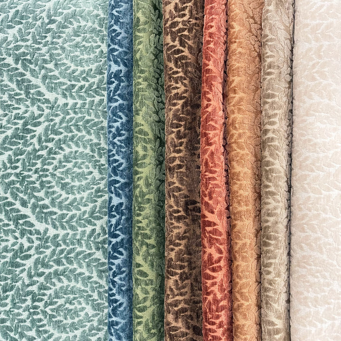 DIXIE - BOTANICAL CHENILLE JACQUARD UPHOLSTERY FABRIC BY THE YARD