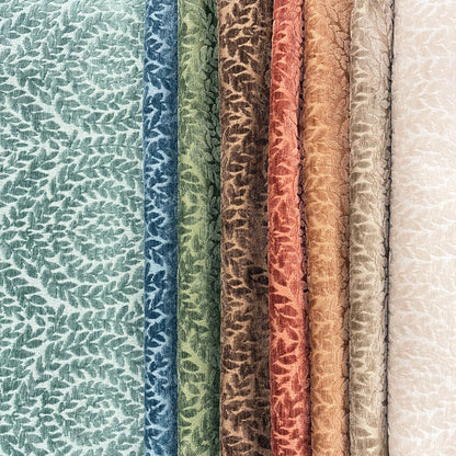 DIXIE - BOTANICAL CHENILLE JACQUARD UPHOLSTERY FABRIC BY THE YARD