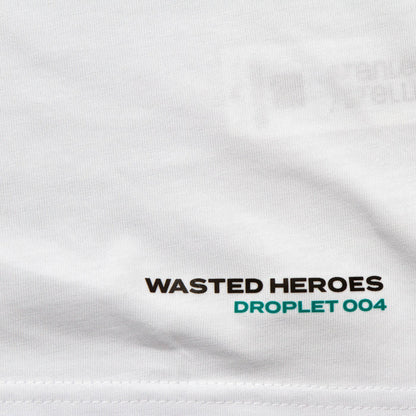 Droplet Face 004 Front Print - Tshirt - White