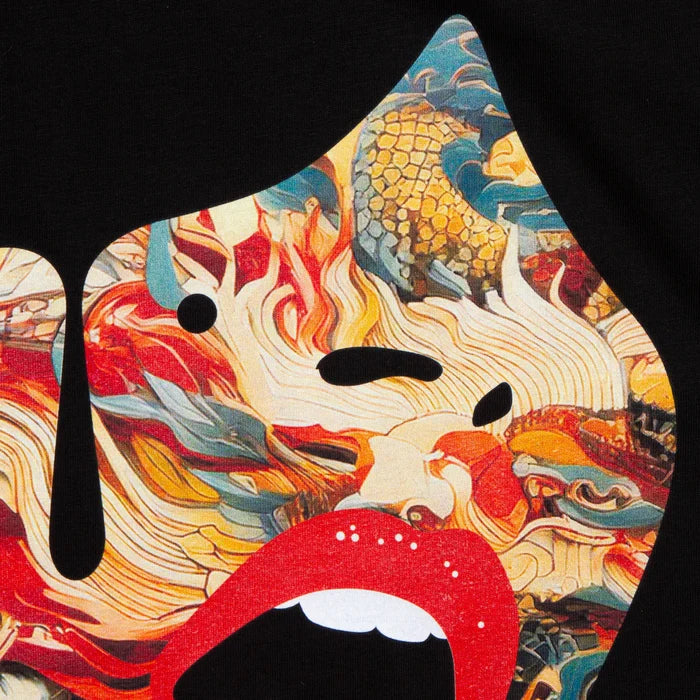 Droplet Face 011 - Tank Tshirt - Black