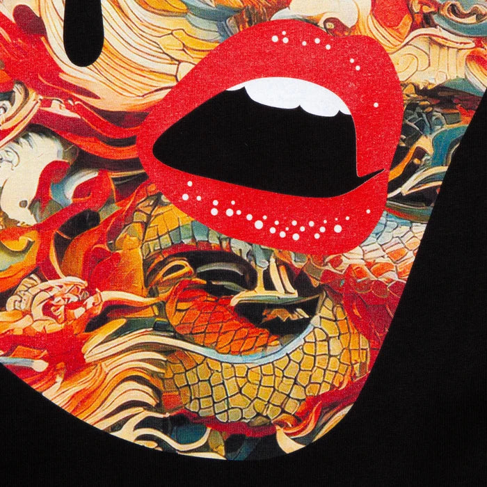 Droplet Face 011 - Tank Tshirt - Black