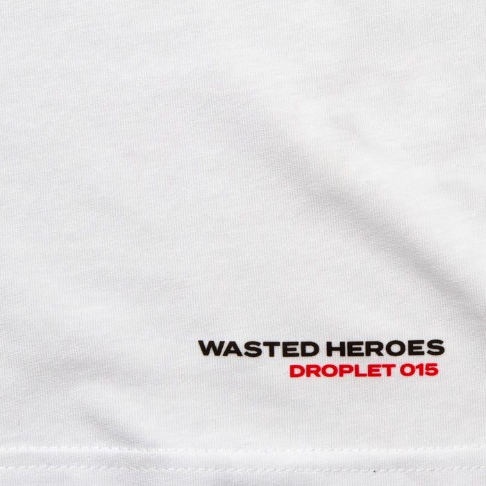 Droplet Face 015 Front Print - Tshirt - White