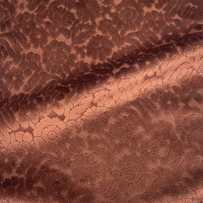 ELEANOR - BOTANICAL FLAIR CUT VELVET UPHOLSTERY FABRIC BY THE YARD
