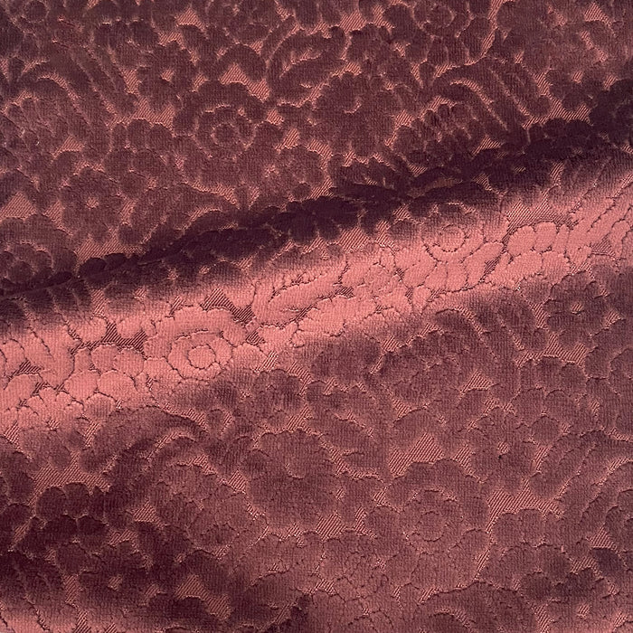 ELEANOR - BOTANICAL FLAIR CUT VELVET UPHOLSTERY FABRIC BY THE YARD