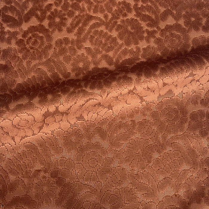 ELEANOR - BOTANICAL FLAIR CUT VELVET UPHOLSTERY FABRIC BY THE YARD
