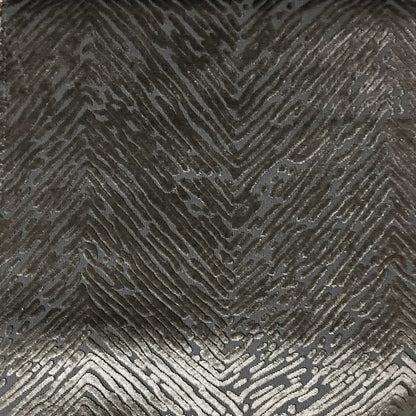 Kentish - Burnout Velvet Fabric Drapery & Upholstery Fabric by the Yard - Available in 8 Colors - Otter - Top Fabric - 6