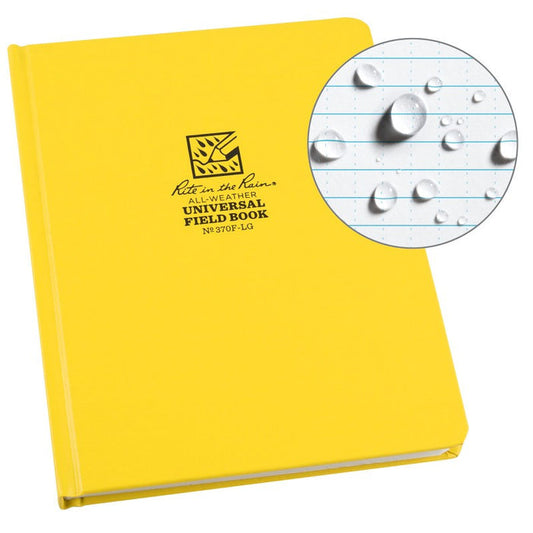 Fabrikoid Universal Hard Cover Book - 6 x 8 Yellow | RIR-370F-LG