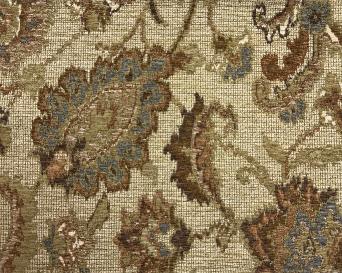 FIRENZE - VINTAGE CHENILLE JACQUARD UPHOLSTERY FABRIC BY THE YARD