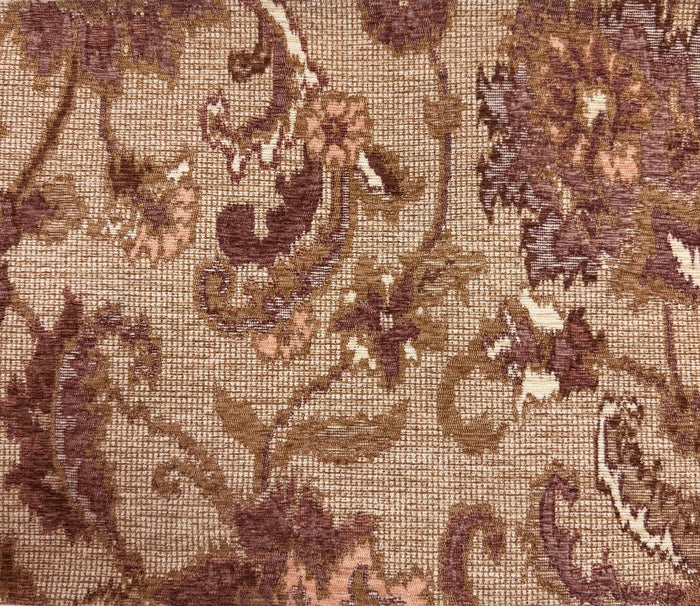 FIRENZE - VINTAGE CHENILLE JACQUARD UPHOLSTERY FABRIC BY THE YARD
