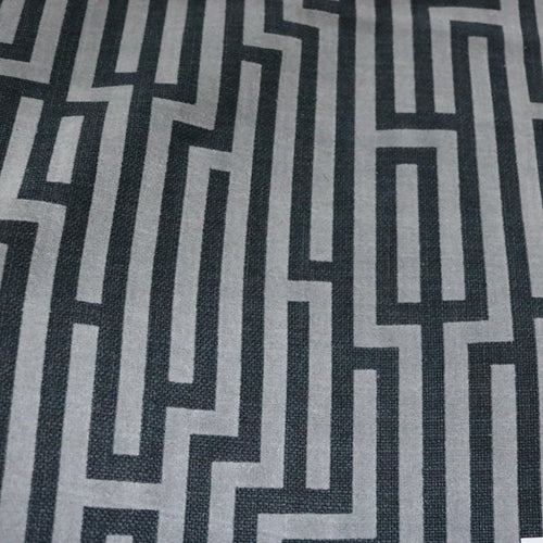 FLOCK LINES - LINEN BLENDED MODERN BURLAP UPHOLSTERY FABRIC BY THE YARD