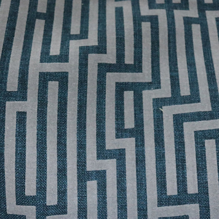 FLOCK LINES - LINEN BLENDED MODERN BURLAP UPHOLSTERY FABRIC BY THE YARD