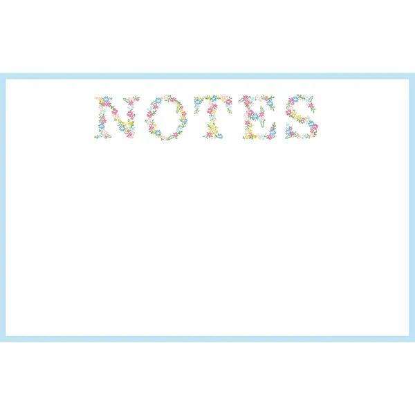 Floral Notes Slab Notepad