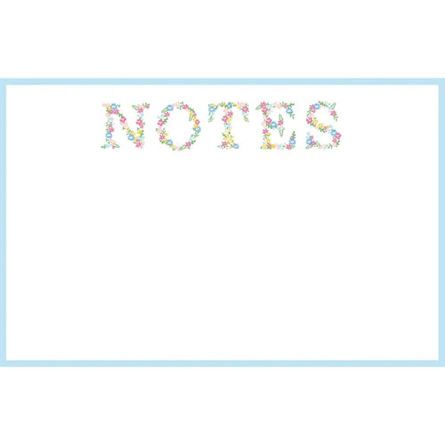 Floral Notes Slab Notepad
