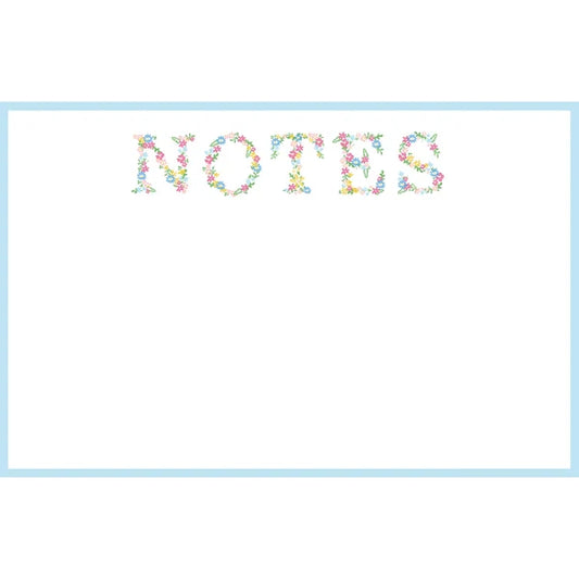 Floral Notes Slab Notepad