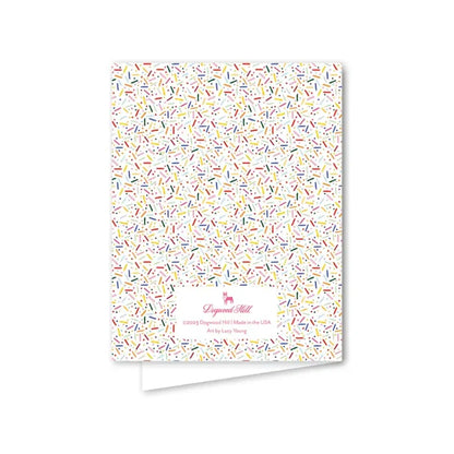 Funfetti Pink Cake Birthday Greeting Card