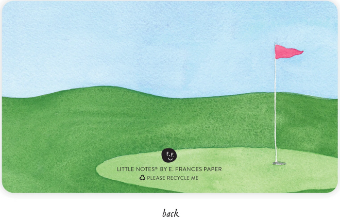 Golf Tee Little Notes