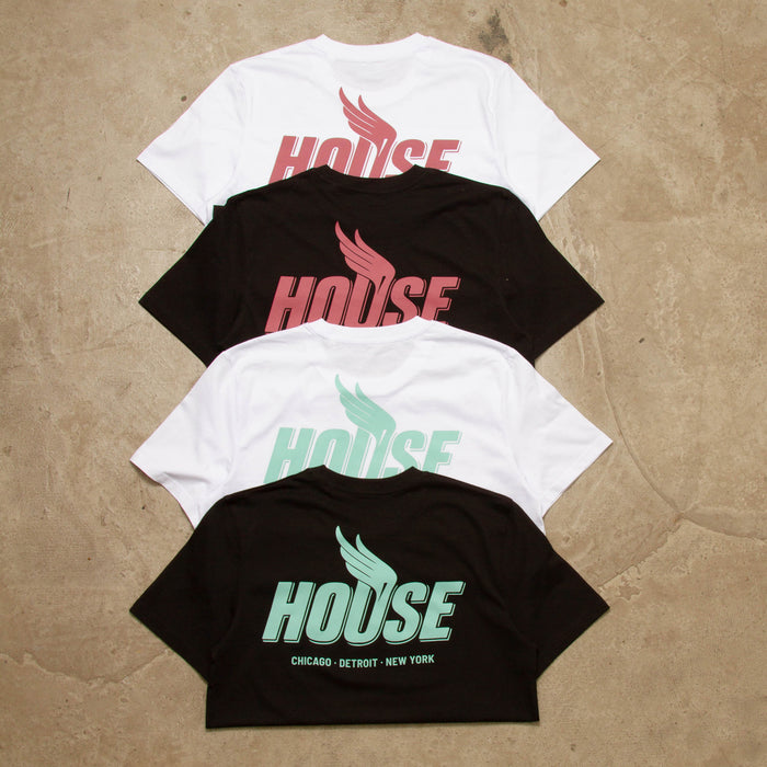 Green Peak House Back Print - Tshirt - Black