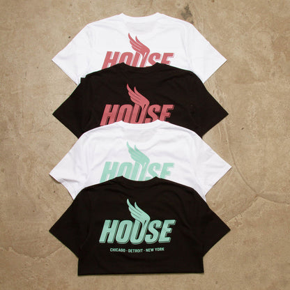 Green Peak House Back Print - Tshirt - Black