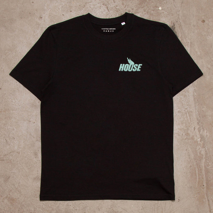 Green Peak House Back Print - Tshirt - Black