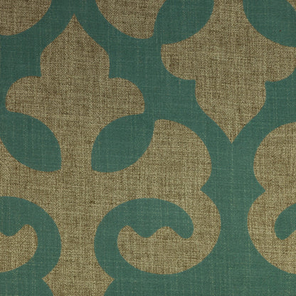 HARLOW - LINEN BLEND FLOCK PRINT BURLAP UPHOLSTERY FABRIC BY THE YARD