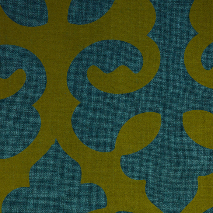 HARLOW - LINEN BLEND FLOCK PRINT BURLAP UPHOLSTERY FABRIC BY THE YARD