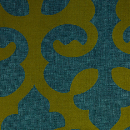 HARLOW - LINEN BLEND FLOCK PRINT BURLAP UPHOLSTERY FABRIC BY THE YARD