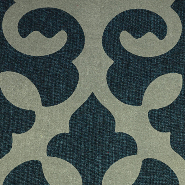 HARLOW - LINEN BLEND FLOCK PRINT BURLAP UPHOLSTERY FABRIC BY THE YARD