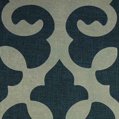 HARLOW - LINEN BLEND FLOCK PRINT BURLAP UPHOLSTERY FABRIC BY THE YARD