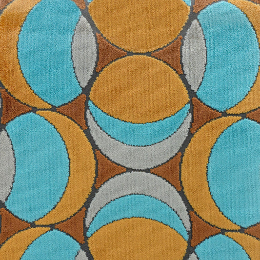HIGHBALL - MULTI-PURPOSE GEOMETRIC CUT VELVET UPHOLSTERY FABRIC BY THE YARD