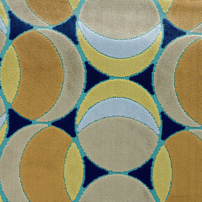 HIGHBALL - MULTI-PURPOSE GEOMETRIC CUT VELVET UPHOLSTERY FABRIC BY THE YARD