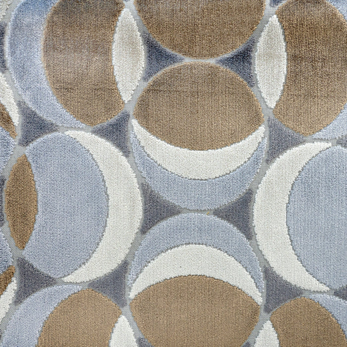 HIGHBALL - MULTI-PURPOSE GEOMETRIC CUT VELVET UPHOLSTERY FABRIC BY THE YARD
