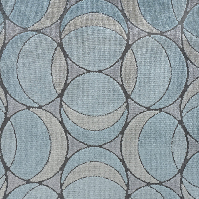 HIGHBALL - MULTI-PURPOSE GEOMETRIC CUT VELVET UPHOLSTERY FABRIC BY THE YARD
