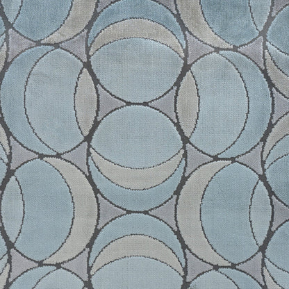 HIGHBALL - MULTI-PURPOSE GEOMETRIC CUT VELVET UPHOLSTERY FABRIC BY THE YARD