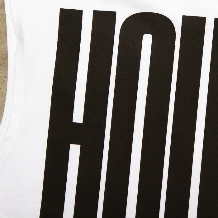 Higher House Back Print - Tank Tshirt - White