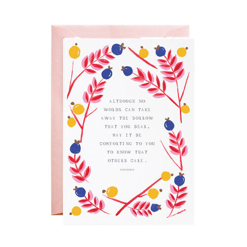 I Am With You Sympathy Greeting Card