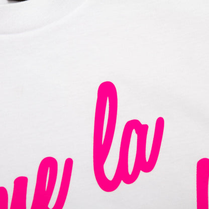 J'aime Discotheque Magenta - Tank Tshirt - White