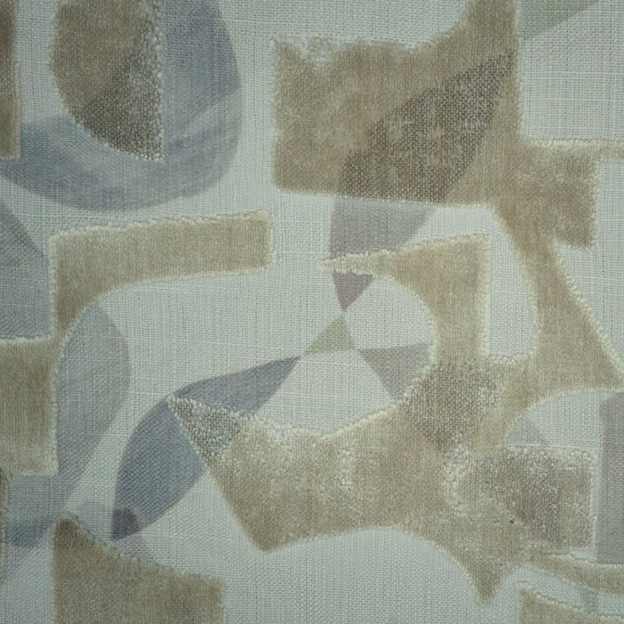 KALEIDOSCOPE - MODERN CUT VELVET UPHOLSTERY FABRIC BY THE YARD