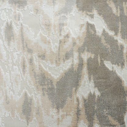 KANOKO - ABSTRACT DESIGNER PATTERN CUT VELVET UPHOLSTERY FABRIC BY THE YARD
