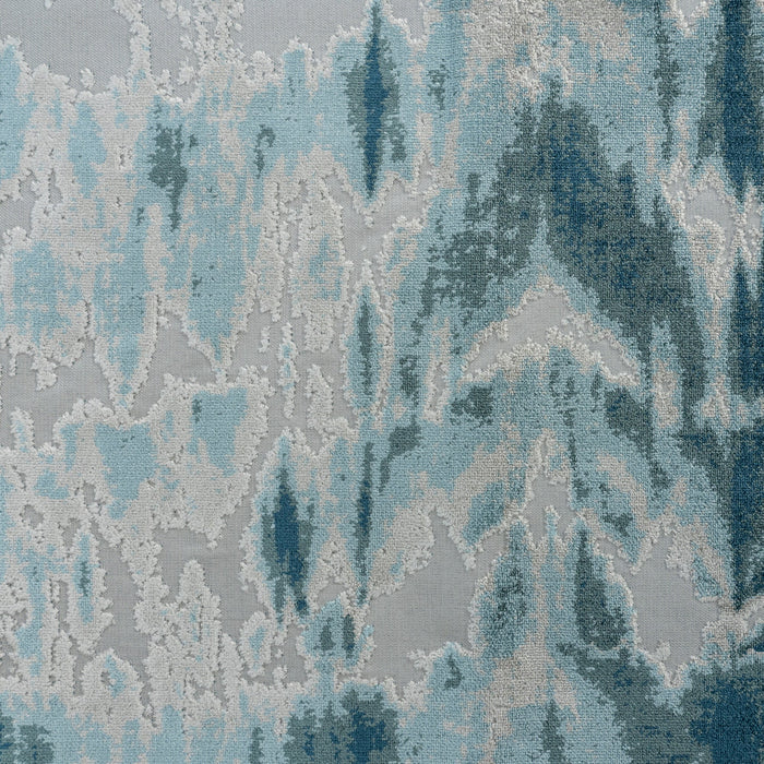 KANOKO - ABSTRACT DESIGNER PATTERN CUT VELVET UPHOLSTERY FABRIC BY THE YARD