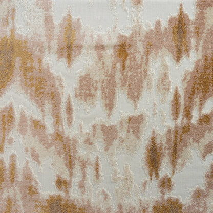 KANOKO - ABSTRACT DESIGNER PATTERN CUT VELVET UPHOLSTERY FABRIC BY THE YARD